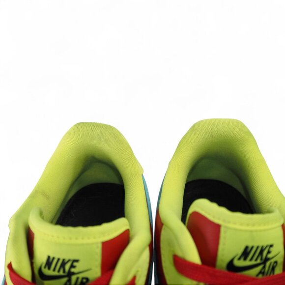 Nike Air Force 1 AF1 Low Custom by You Men's 9.5 DH7128-991 Neon Yellow / Red - Picture 12 of 12